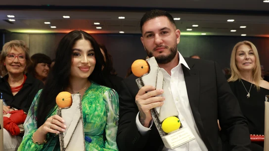 Lola Romero y Omar Montes en los Premios Naranja y Limón Lola Romero y Omar Montes en los Premios Naranja y Limón