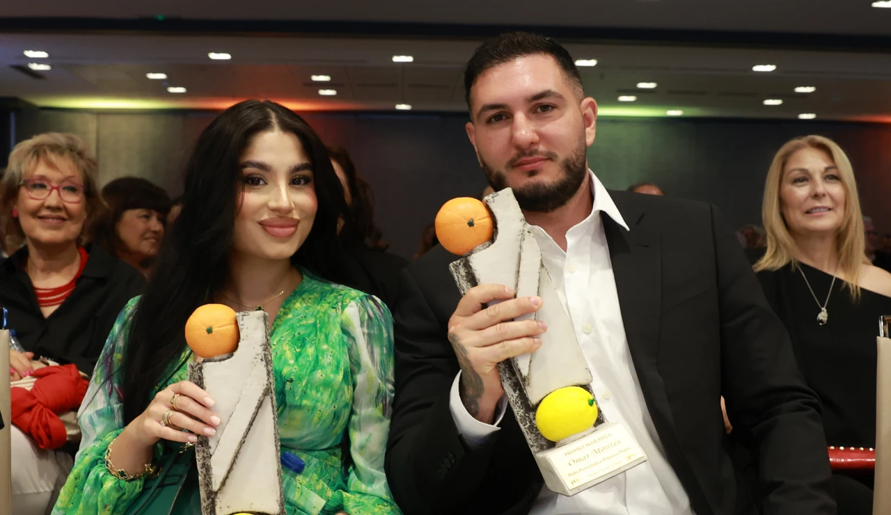 Lola Romero y Omar Montes en los Premios Naranja y Limón