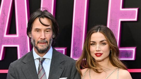 Keanu Reeves y Ana de Armas presentando Ballerina