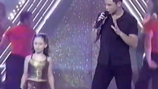 Elena Rivera y David Civera en Menudas Estrellas