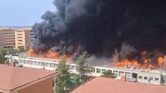 Incendio en Italia