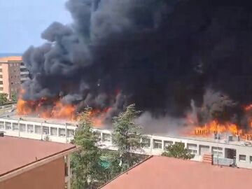Incendio en Italia