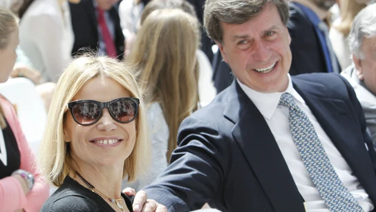 Eugenia Martínez de Irujo y su hermano Cayetano, en mayo de 2015 Eugenia Martínez de Irujo y su hermano Cayetano, en mayo de 2015