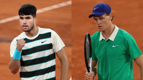 Carlos Alcaraz y Jannik Sinner, finalistas de Roland Garros 2025 Carlos Alcaraz y Jannik Sinner, finalistas de Roland Garros 2025