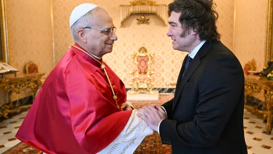 Milei, con el papa Milei, con el papa