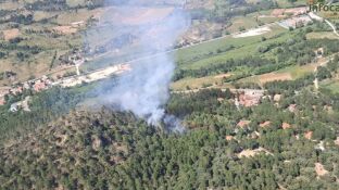 Activan el nivel 1 de peligrosidad en un incendio forestal en Ri&oacute;par, Albacete