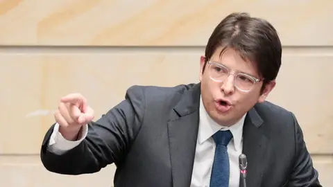 Fotografía de archivo del senador Miguel Uribe Fotografía de archivo del senador Miguel Uribe