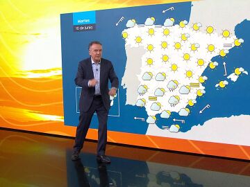 Roberto Brasero y el tiempo del martes 10 de junio