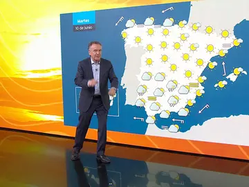 Roberto Brasero y el tiempo del martes 10 de junio Roberto Brasero y el tiempo del martes 10 de junio