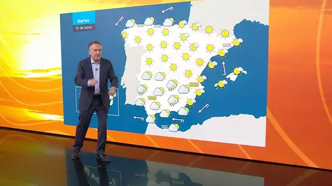 Roberto Brasero y el tiempo del martes 10 de junio Roberto Brasero y el tiempo del martes 10 de junio