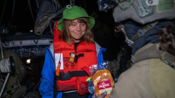 Greta Thunberg en la flotilla de la libertad