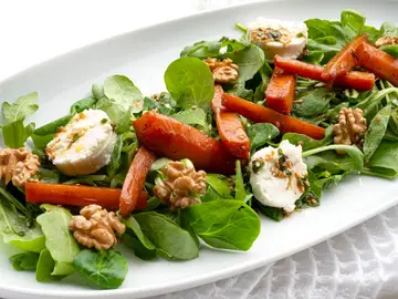 Ensalada de queso de cabra y zanahoria Ensalada de queso de cabra y zanahoria