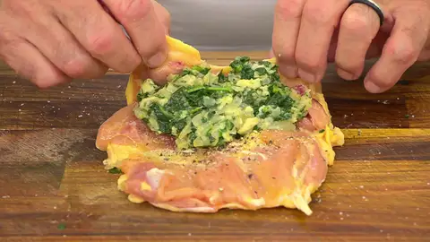 Rellena cada uno con la cuarta parte del relleno Rellena cada uno con la cuarta parte del relleno