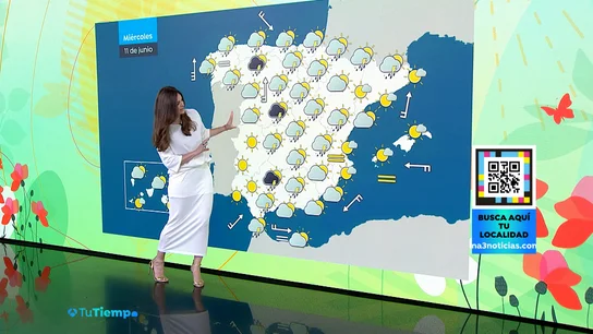 El tiempo del miércoles, 11 de junio de 2025 El tiempo del miércoles, 11 de junio de 2025
