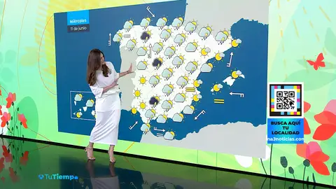 El tiempo del miércoles, 11 de junio de 2025 El tiempo del miércoles, 11 de junio de 2025