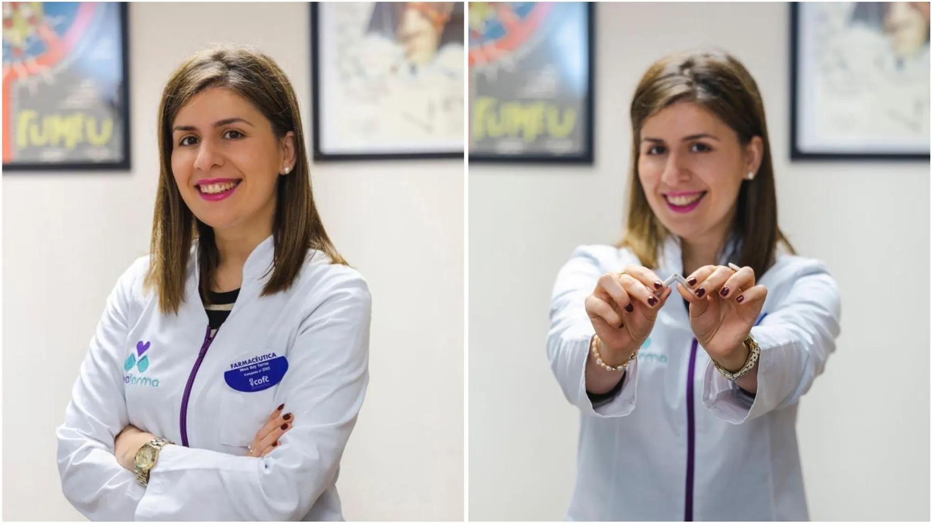 La farmacéutica Noa Rey La farmacéutica Noa Rey
