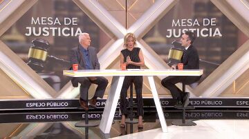 La mesa de la justicia.