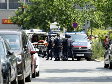 Policía de Austria tras el tiroteo