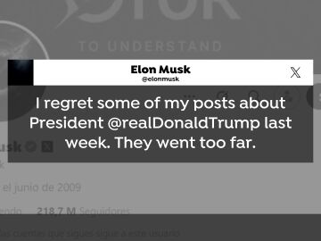 Tweet de Musk pidiendo perdón a Trump