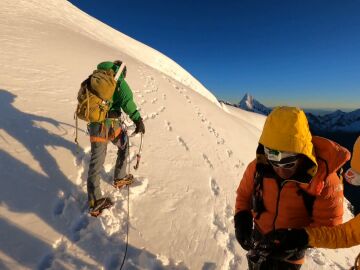 Los hermanos Pou, en la Cordillera Blanca (Perú)
