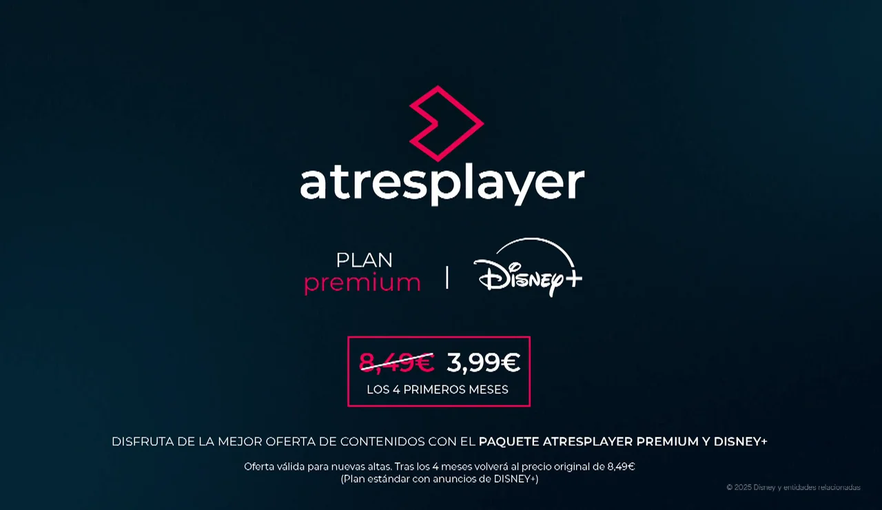 Oferta atresplayer Premium y Disney+