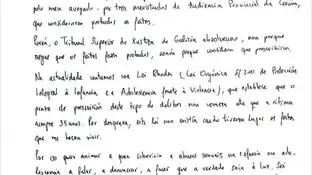 Carta abierta de una víctima de abuso infantil tras la absolución de su agresor: “La verdad no prescribe” Carta abierta de una víctima de abuso infantil tras la absolución de su agresor: “La verdad no prescribe”