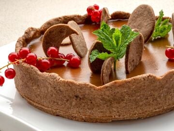 Tarta de caramelo y chocolate