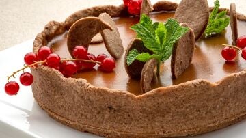 Tarta de caramelo y chocolate