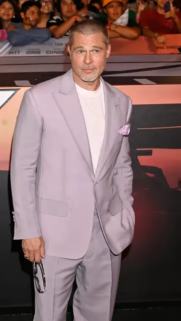 Brad Pitt en la premiere de F1 en México Brad Pitt en la premiere de F1 en México