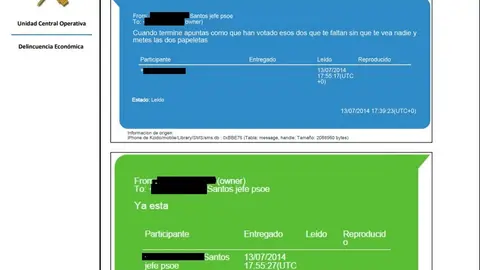 El mensaje de Santos Cerdán sobre el posible amaño de las primarias de 2014 El mensaje de Santos Cerdán sobre el posible amaño de las primarias de 2014
