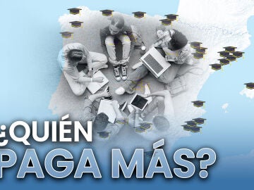 Mapa sobre cuánto cobran los estudiantes según la universidad