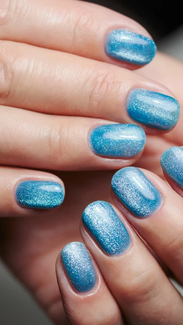 Uñas Shimmering Waves