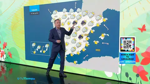Roberto Brasero y la previsión del fin de semana Roberto Brasero, sobre el tiempo de los próximos días: "El calor toma impulso"