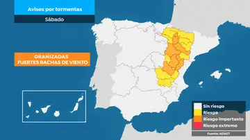 Aviso por tormentas sábado Aviso por tormentas sábado
