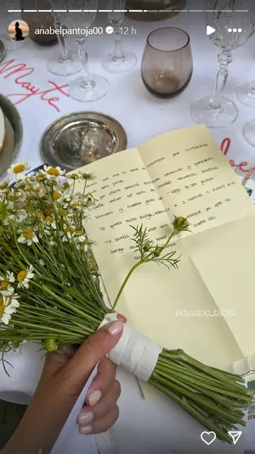 La carta de Susana Molina a Anabel Pantoja La carta de Susana Molina a Anabel Pantoja