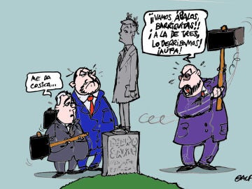 El PSOE ante la presión interna, en la viñeta gráfica de Alfredo Boto