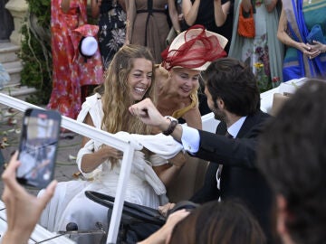 Belen &Eacute;cija con su madre, Bel&eacute;n Rueda, en su boda