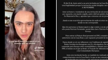 Una influencer ase queja tras el error con una invitación que iba para otra mujer con su mismo nombre