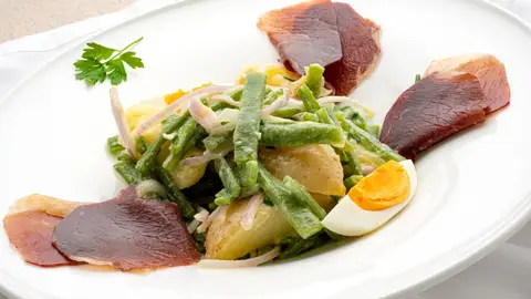 Ensalada de judías verdes con patata nueva Ensalada de judías verdes con patata nueva