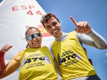 Jordi Xammar y Marta Cardona, campeones del mundo de 470 mixto