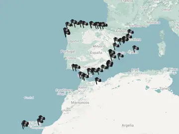 Mapa banderas negras Mapa banderas negras