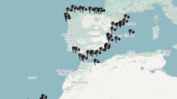 Mapa banderas negras