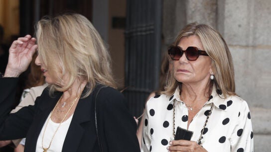 Cari Lapique, en la misa funeral de Francisco de Borb&oacute;n y Escasany