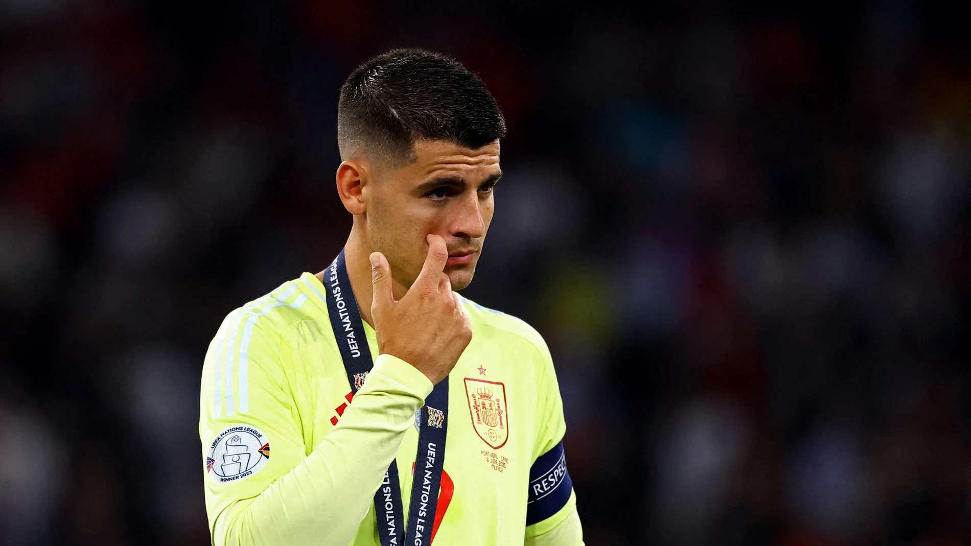 Álvaro Morata, tras la final de la Nations League ante Portugal Álvaro Morata, tras la final de la Nations League ante Portugal