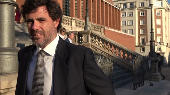 Antonio Matos, en la misa funeral de Alfonso de Borb&oacute;n y Escasany