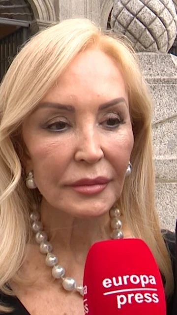 Carmen Lomana en la misa funeral de Francisco de Borbón