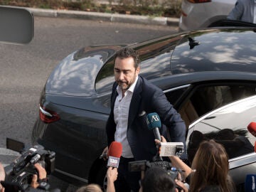 Víctor de Aldama, a su salida del juzgado de Majadahonda