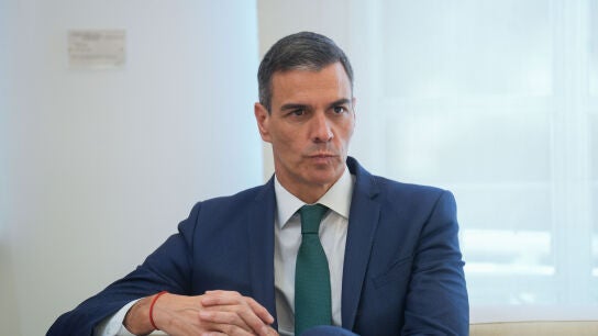 El presidente del Gobierno, Pedro S&aacute;nchez, en Moncloa
