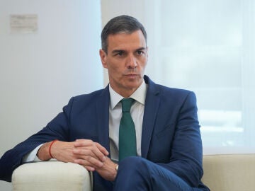 El presidente del Gobierno, Pedro Sánchez, en Moncloa