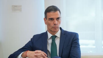 El presidente del Gobierno, Pedro Sánchez, en Moncloa